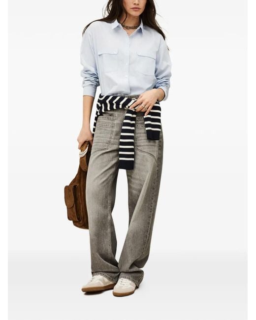 Ba&sh Gray Drawstring Trousers