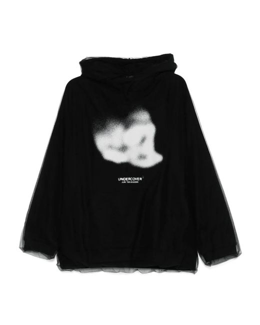 Undercover Black Cotton Hoodie