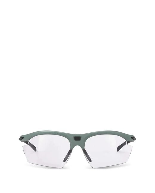 Rudy Project Gray Rydon Geometric-Frame Sunglasses