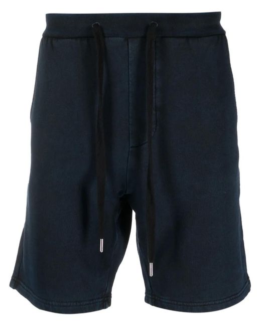Iceberg Blue Logo-Patch Track Shorts for men
