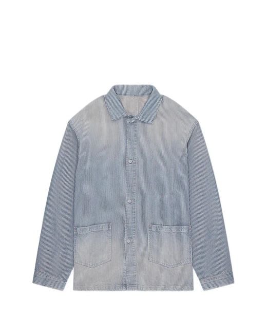Fortela Blue Patch-Pocket Jacket for men