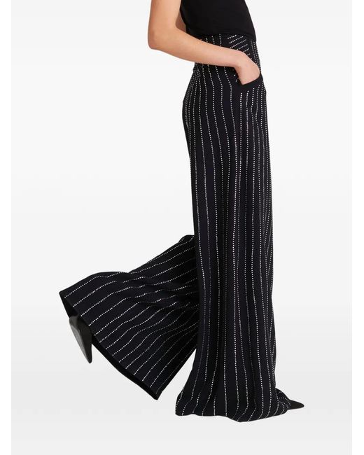 Temperley London Black Villanelle Wide-Leg Trousers