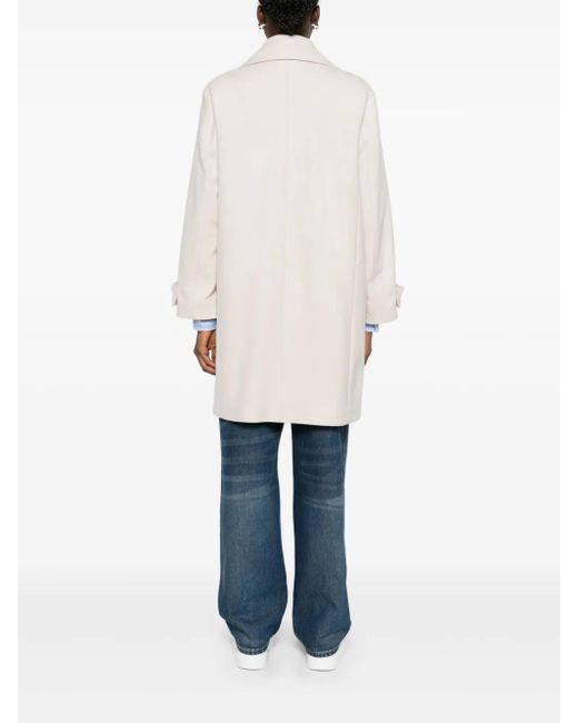 Paul Smith White Button-Up Pocket Coat