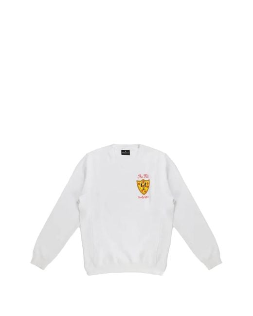 HTC White Family Affair Crew-Neck Sweatshirt