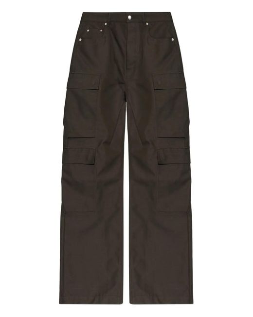 Rick Owens Gray Cargo Denim for men
