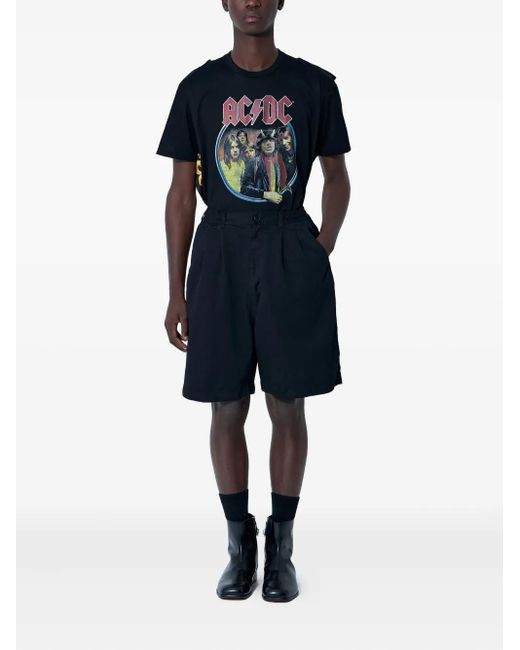 Junya Watanabe Blue Pleated-Details Shorts for men