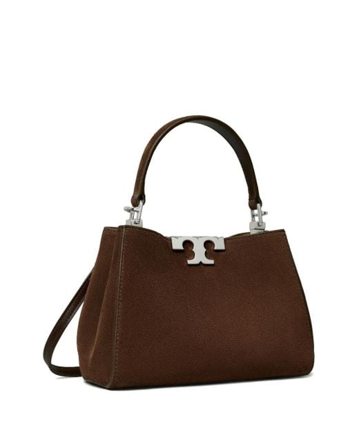 Tory Burch Brown Mini Eleanor Suede Satchel Bag