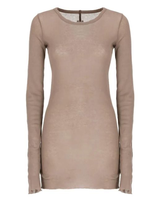 Rick Owens Natural Crew-Neck T-Shirt