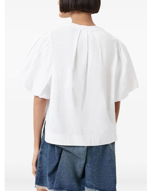 Top Jess Con Maniche A Palloncino di AllSaints in White