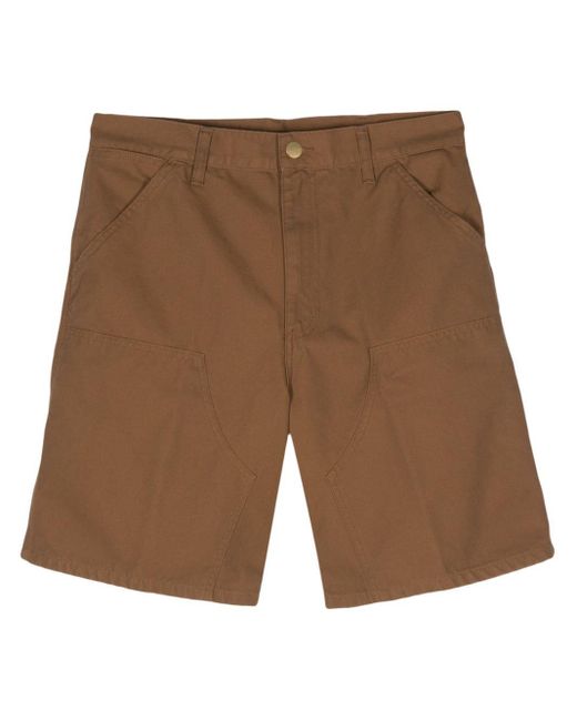 Carhartt Brown Relaxed Fit Cotton Shorts for men