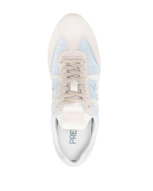 Premiata White Beth 6678 Flatform-Sneakers
