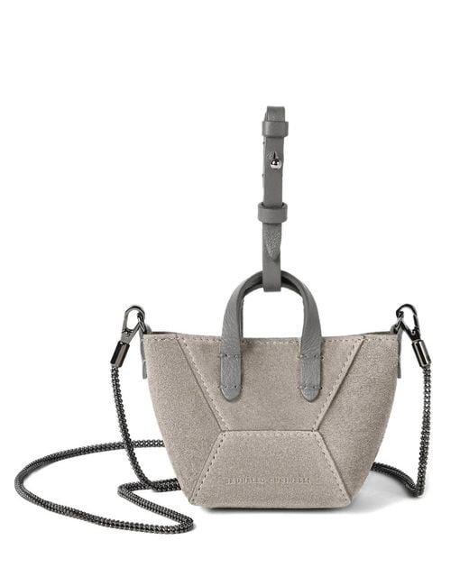 Brunello Cucinelli White Bc Duo Mini Bag