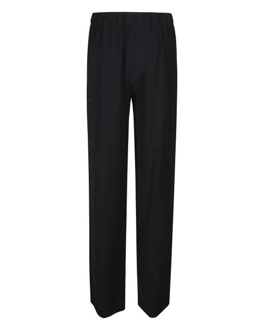 P.A.R.O.S.H. Black Elastic-Waist Pants