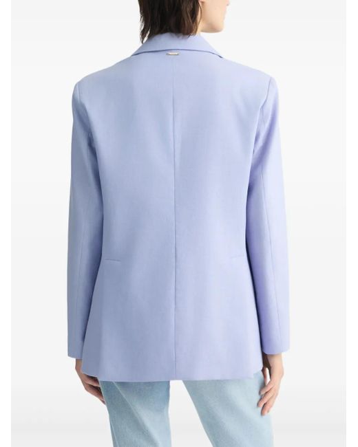 Liu Jo Blue Single-Breasted Blazer