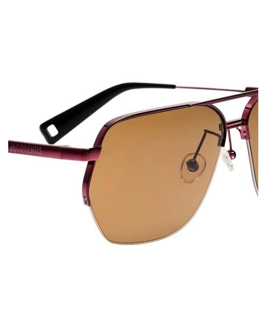 Jacquemus Natural Aviador Pilot Sunglasses