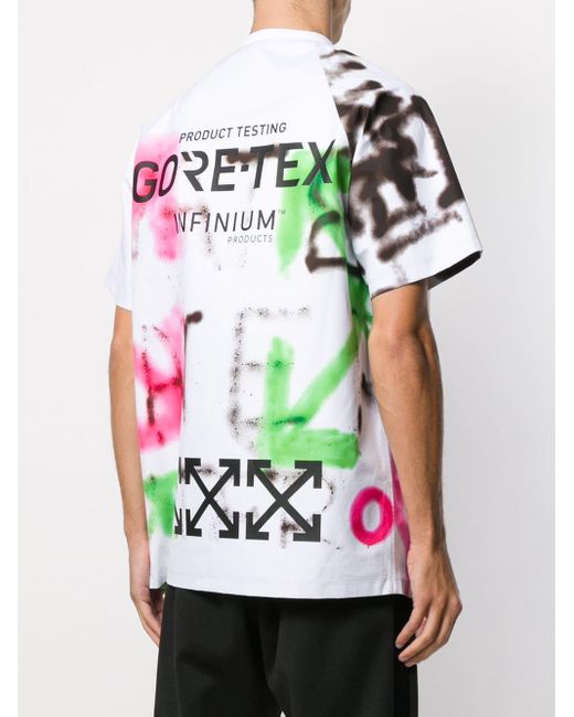 Off-White c/o Virgil Abloh Goretex Graffiti Print T-shirt in