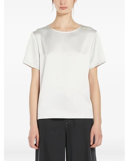 Weekend by Maxmara キーホール Tシャツ White