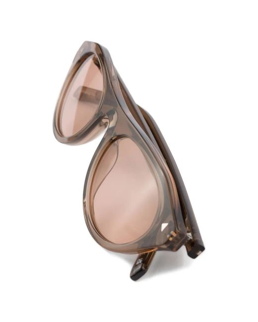 Prada Pink Sunglasses With Iconic Metal Plaque