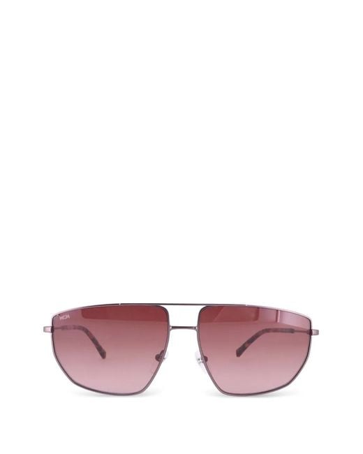 MCM Pink Double-Bridge Pilot-Frame Sunglasses for men