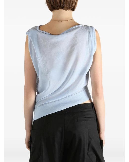 Kiko Kostadinov Blue Kreiner Sleeveless Top