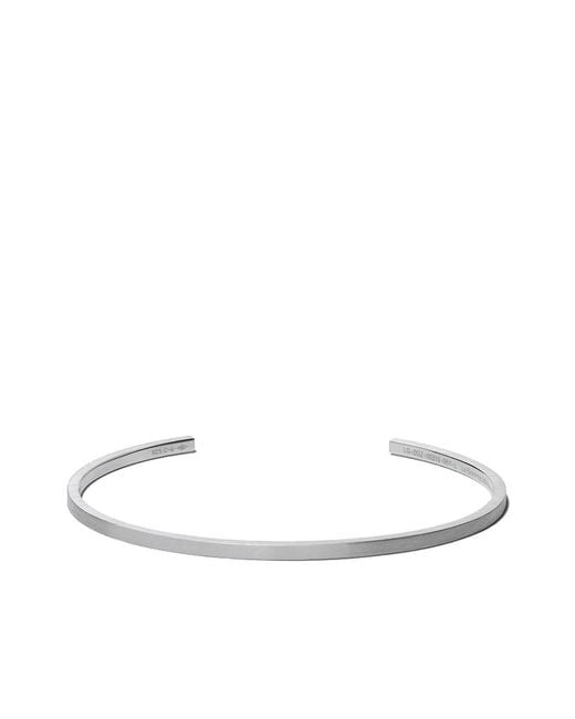 Le Gramme White 7 Grams Ribbon Bracelet