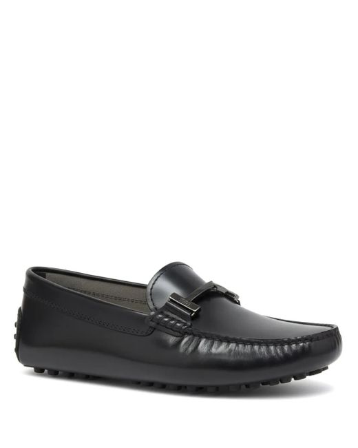 Tod's Black Metal-Detail Loafers for men