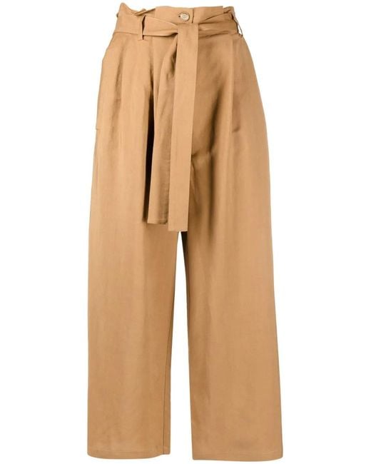 Pinko Natural Belted Trousers