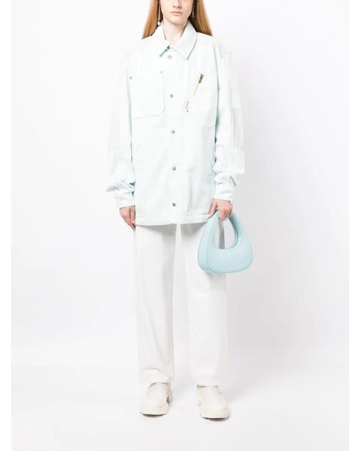 Objects IV Life White Multi-Pocket Shirt Jacket
