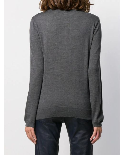 A.P.C. Gray Pull À Encolure Ronde
