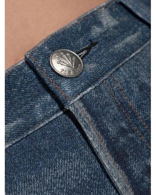Rag & Bone Blue Cosmos Shorts