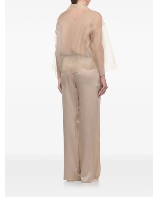 Antonelli White Emma Sheer Silk Jacket