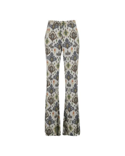 Bazar Deluxe White Patterned Trousers