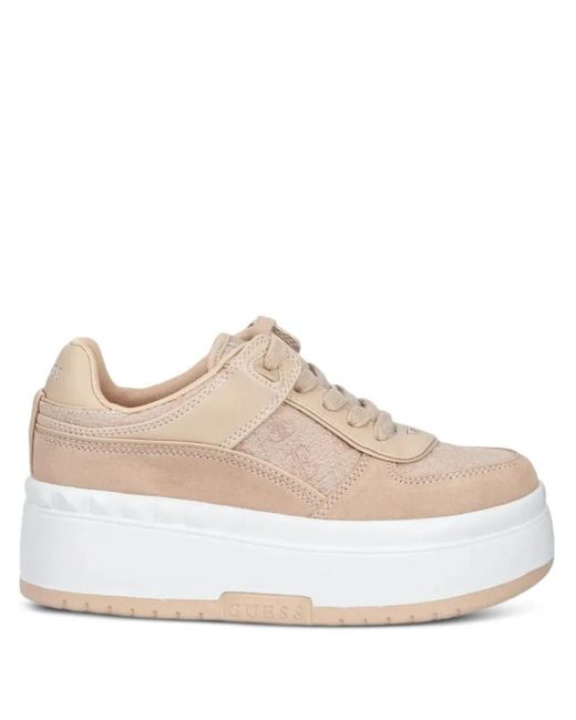 Baskets À Plateforme Guess en coloris Natural