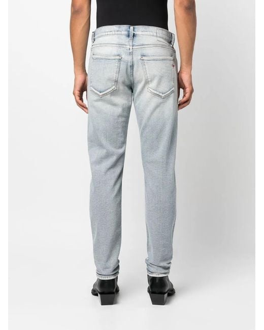 DIESEL Blue 2019 D-Strukt 9B92L Slim-Cut Jeans for men