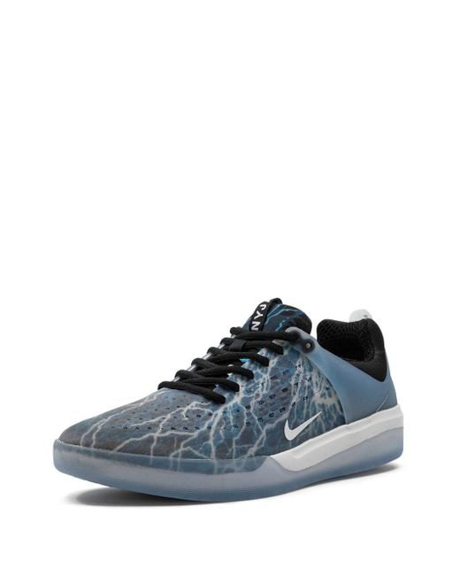 Nike Blue Sb Nyjah 3 Premium "trouble At Home" Sneakers