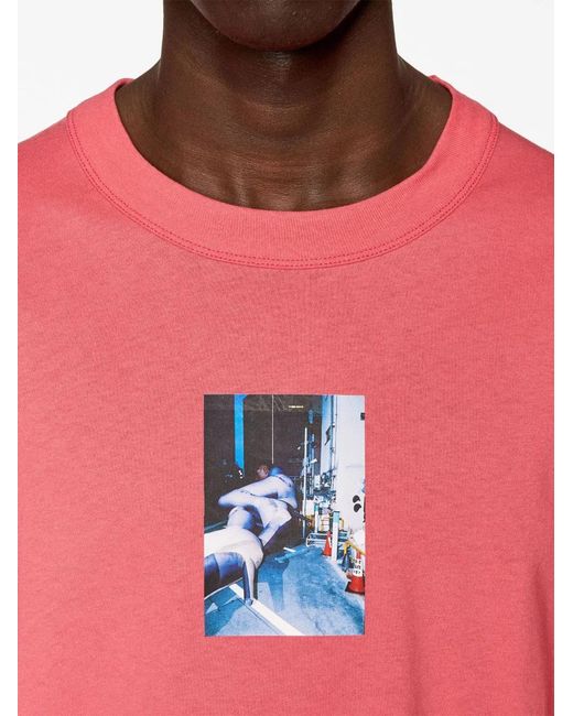 DIESEL Pink T-Crane-L2 Long-Sleeve T-Shirt for men