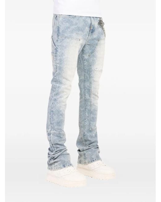 GUAPI Blue Sashiko Appliqué Jeans for men