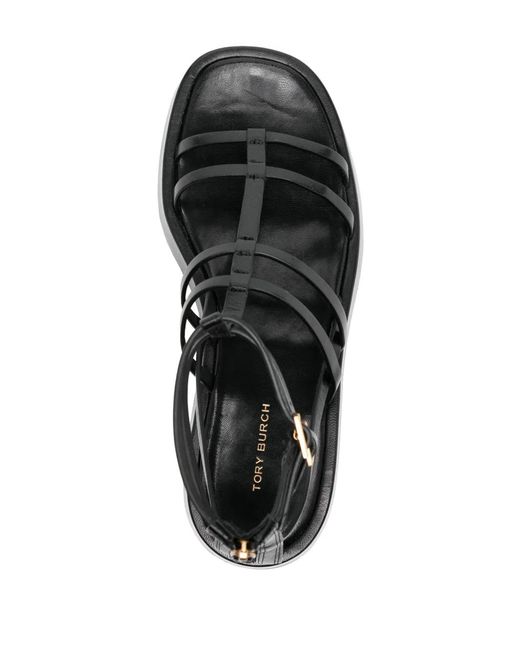 Tory Burch Black Capri Gladiator Platform Sandals