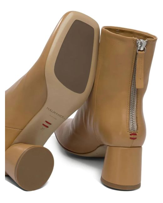 Halmanera Brown Cala 72 Square-Toe Boots