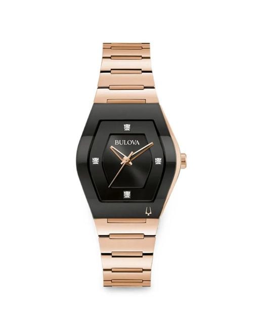 Bulova Black Gemini 36Mm Watch