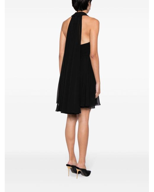 Elie Saab Mini-jurk Met V-hals in het Black