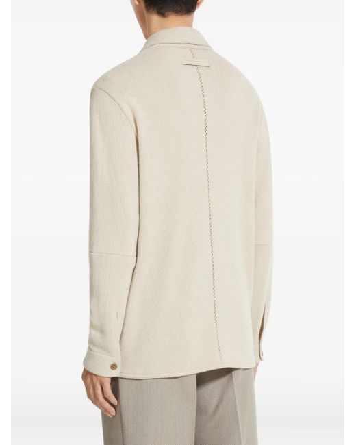 Zegna Natural Oasi Buttoned Cardigan for men
