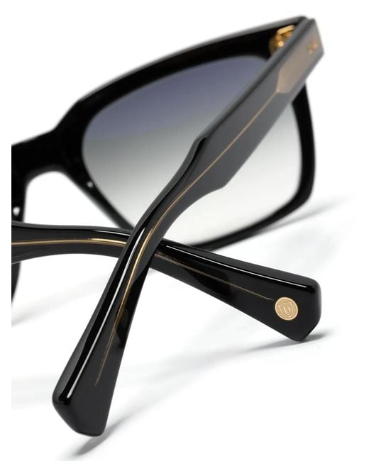Dita Eyewear Black Sequoia Square-Frame Sunglasses