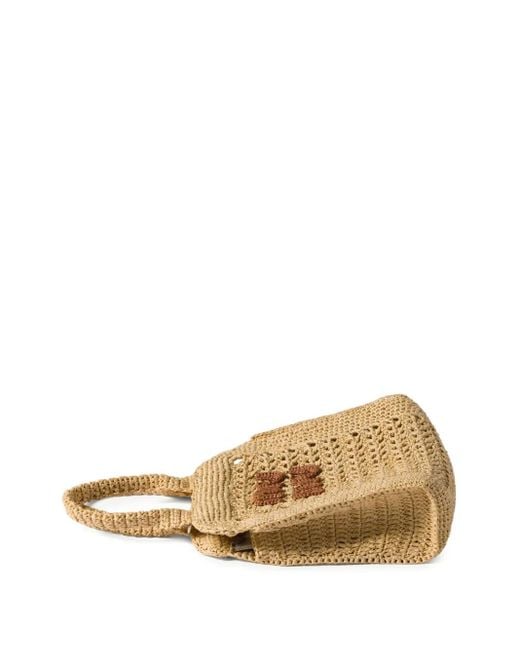 Miu Miu Natural Gehäkelter Shopper
