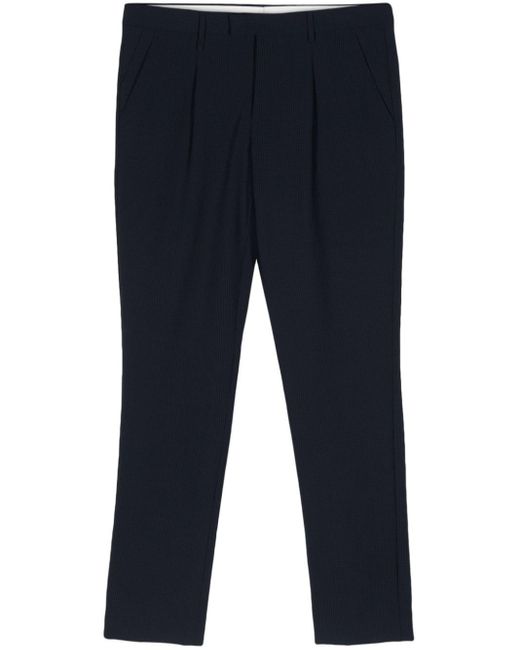 PS by Paul Smith Blue Checked Tailored Trousers for men