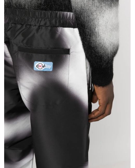 Heron Preston Black Gradient Track Pants for men