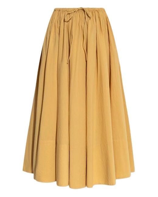 By Malene Birger Yellow Pheo Drawstring Skirt