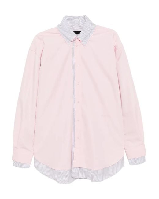 ALAINPAUL Pink Layered Shirt