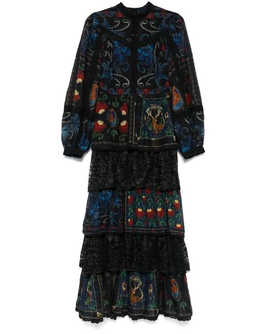 FARM Rio Arabesque Scarves Maxi Dress in Black | Lyst UK FARM Rio Arabesque Scarves Maxi Dress in Black | Lyst UK