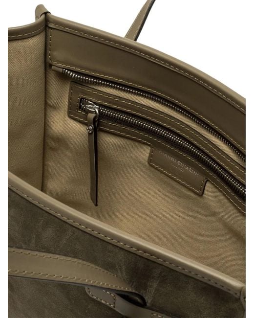 Gianni Chiarini Brown Marcella Knotted Suede Tote Bag